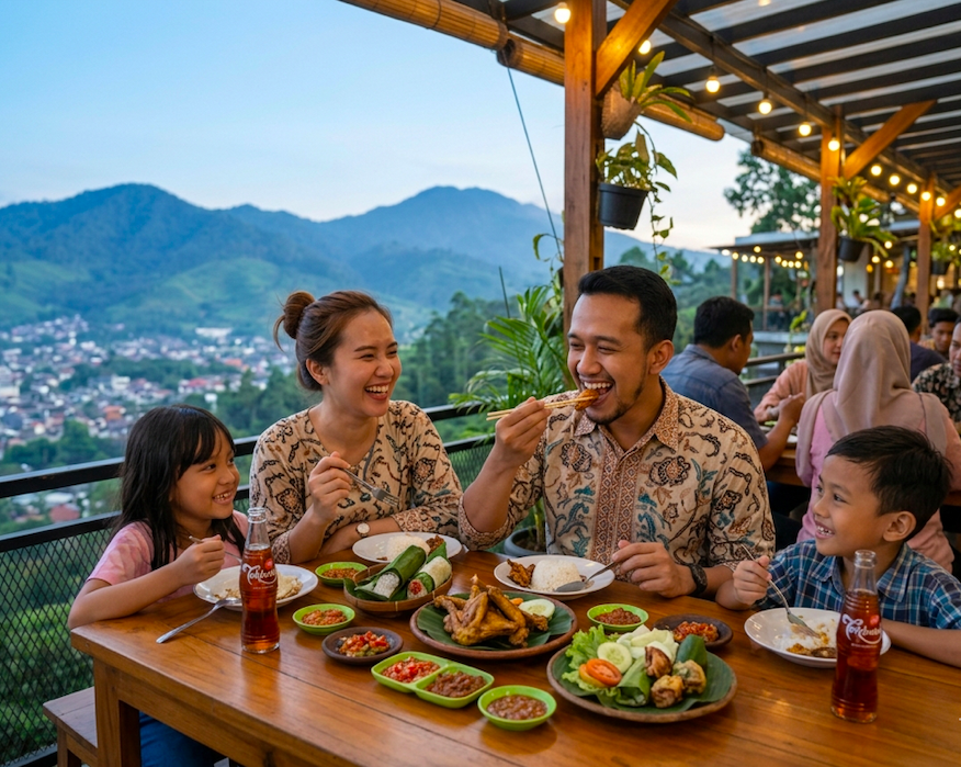 tempat makan murah di bandung dengan view bagus